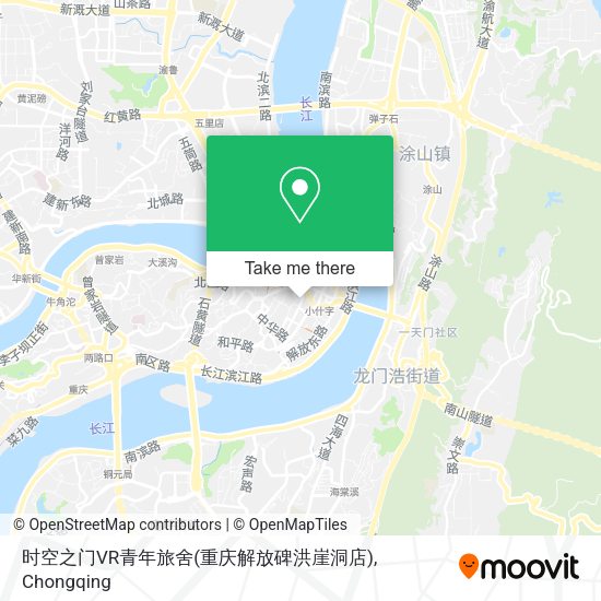 时空之门VR青年旅舍(重庆解放碑洪崖洞店) map