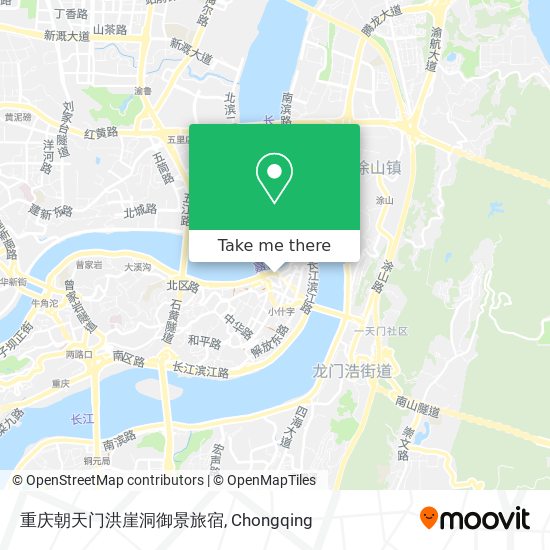 重庆朝天门洪崖洞御景旅宿 map