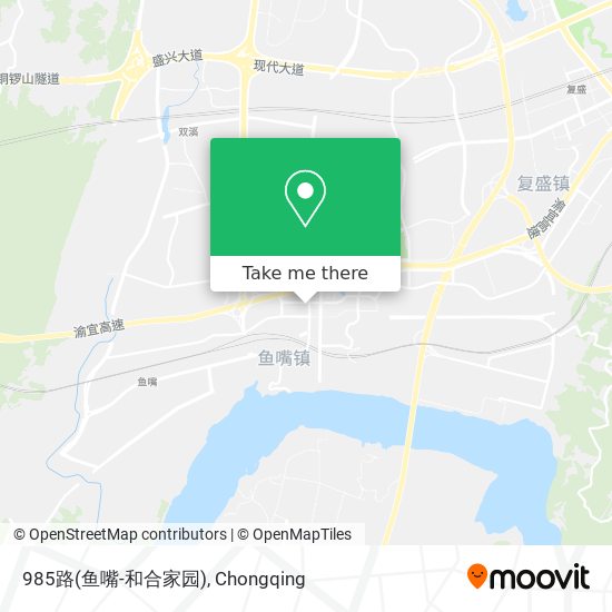 985路(鱼嘴-和合家园) map