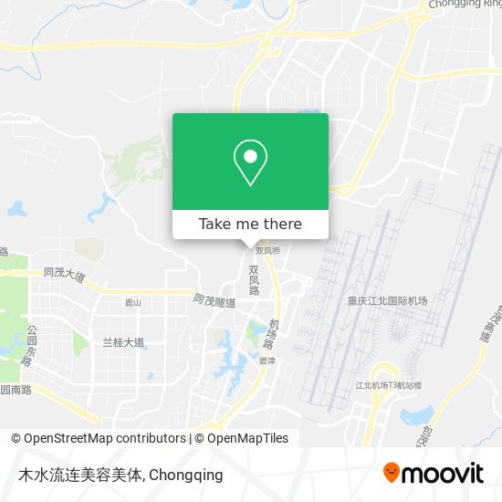 木水流连美容美体 map