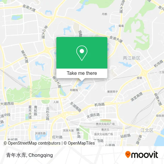 青年水库 map