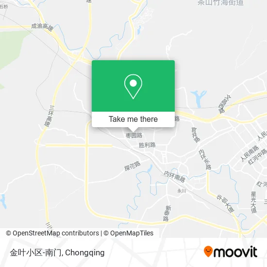 金叶小区-南门 map