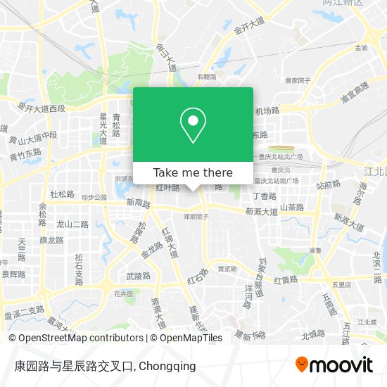 康园路与星辰路交叉口 map