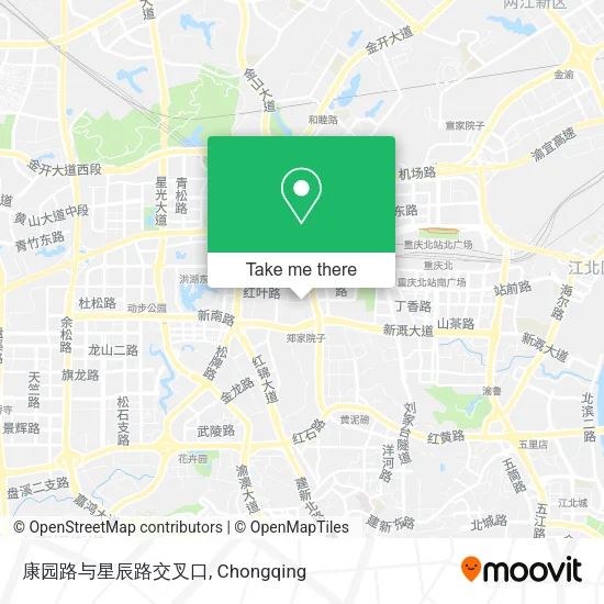 康园路与星辰路交叉口 map
