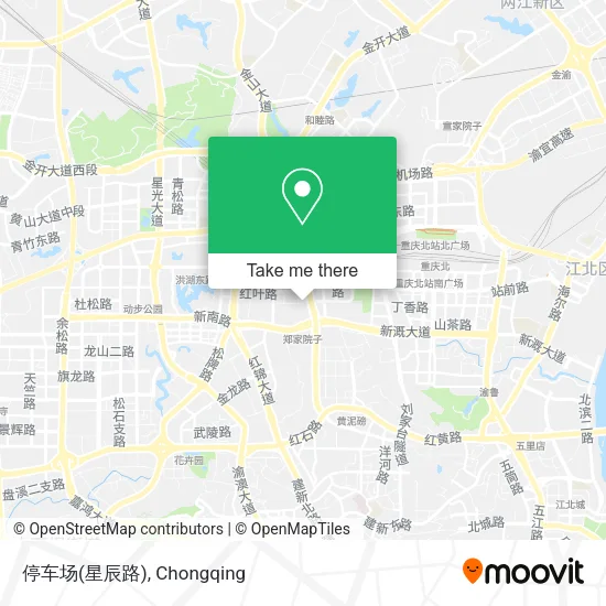 停车场(星辰路) map