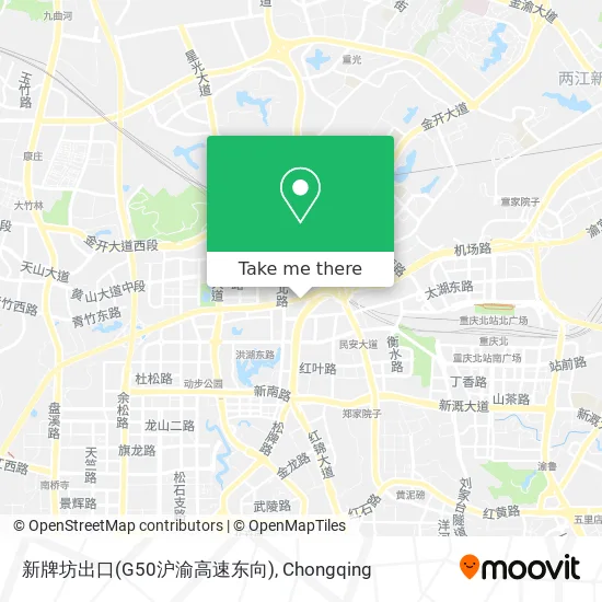 新牌坊出口(G50沪渝高速东向) map