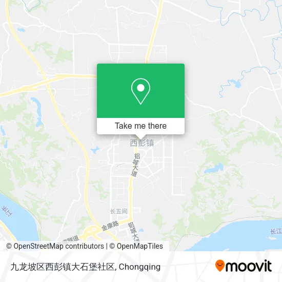 九龙坡区西彭镇大石堡社区 map
