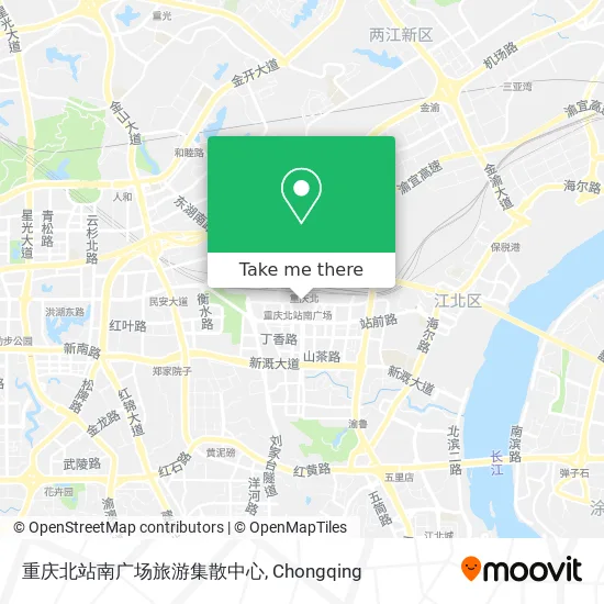 重庆北站南广场旅游集散中心 map