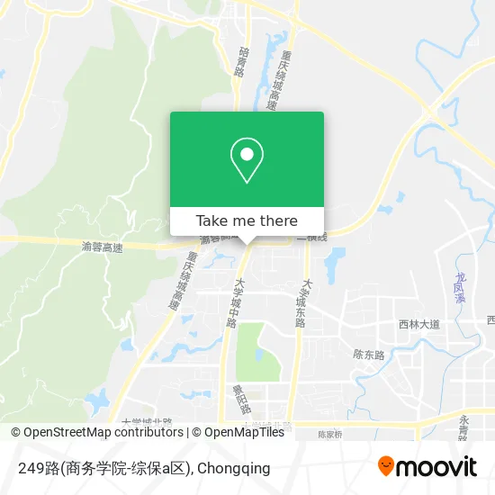 249路(商务学院-综保a区) map