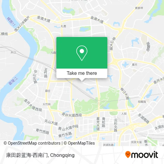 康田蔚蓝海-西南门 map