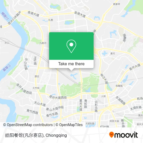 皓阳餐馆(凡尔赛店) map