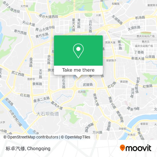 标卓汽修 map