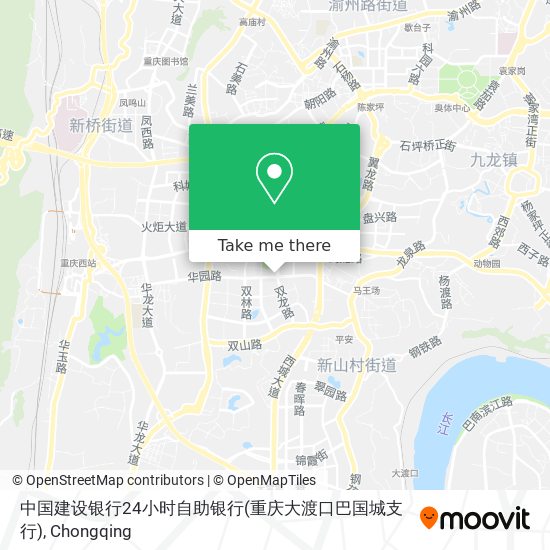中国建设银行24小时自助银行(重庆大渡口巴国城支行) map