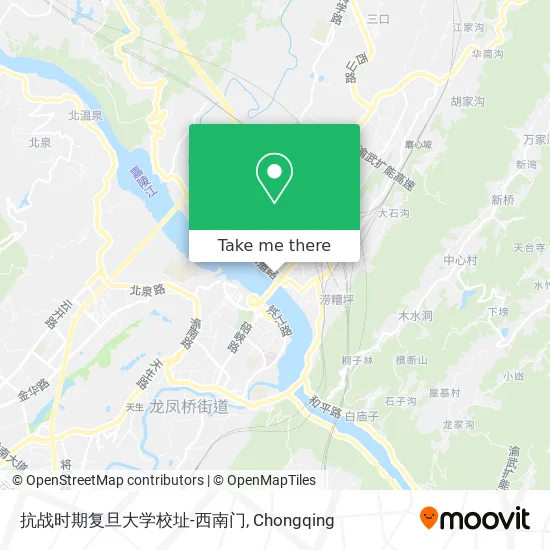 抗战时期复旦大学校址-西南门 map