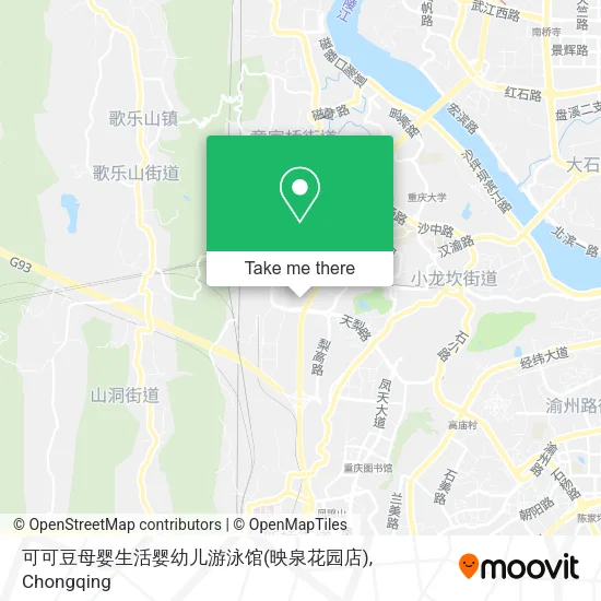 可可豆母婴生活婴幼儿游泳馆(映泉花园店) map