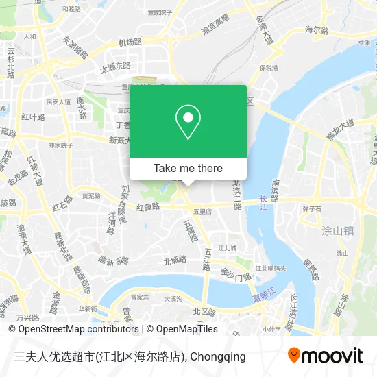 三夫人优选超市(江北区海尔路店) map