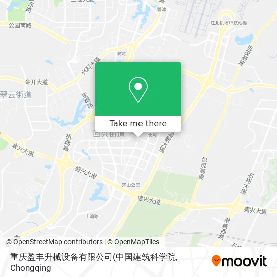 重庆盈丰升械设备有限公司 map