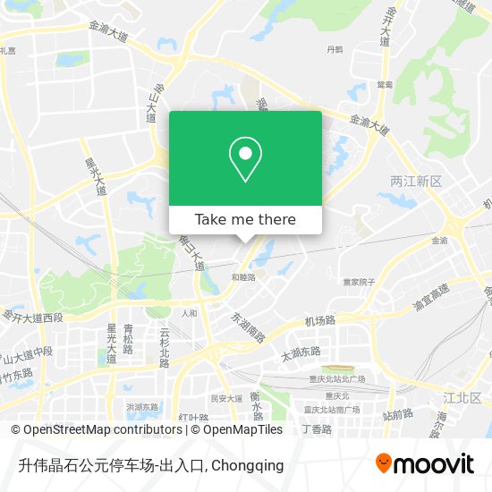 升伟晶石公元停车场-出入口 map