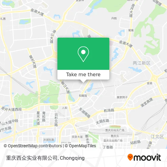 重庆西众实业有限公司 map