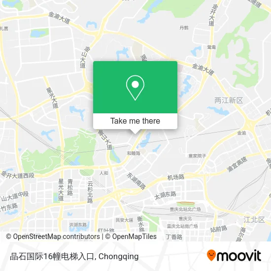 晶石国际16幢电梯入口 map