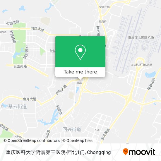 重庆医科大学附属第三医院-西北1门 map