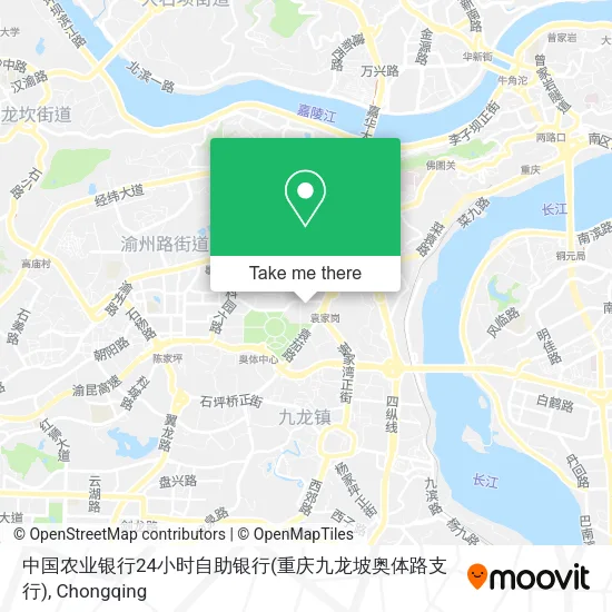 中国农业银行24小时自助银行(重庆九龙坡奥体路支行) map
