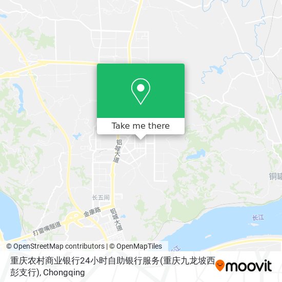 重庆农村商业银行24小时自助银行服务(重庆九龙坡西彭支行) map