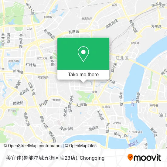 美宜佳(鲁能星城五街区渝23店) map