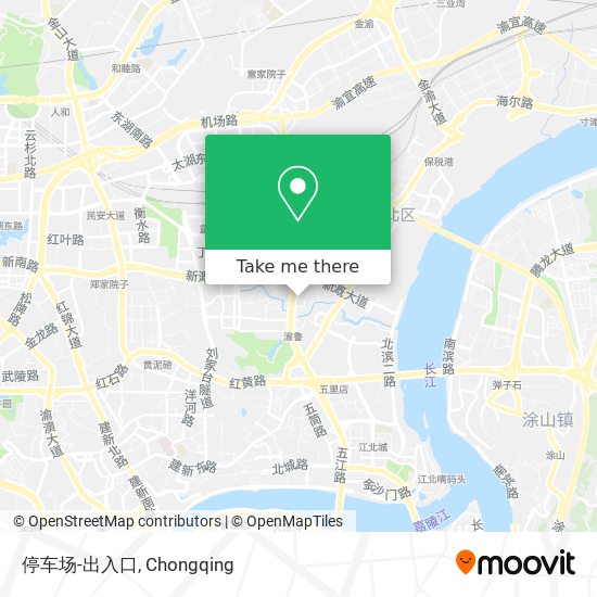 停车场-出入口 map