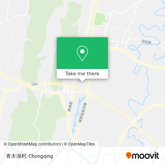 青木湖村 map