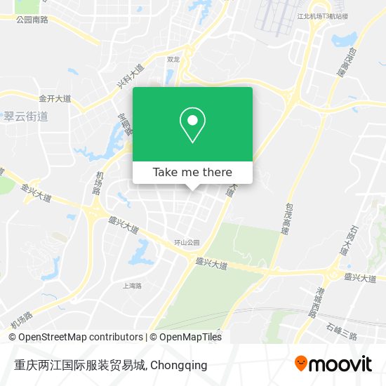 重庆两江国际服装贸易城 map