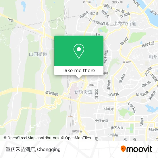 重庆禾苗酒店 map