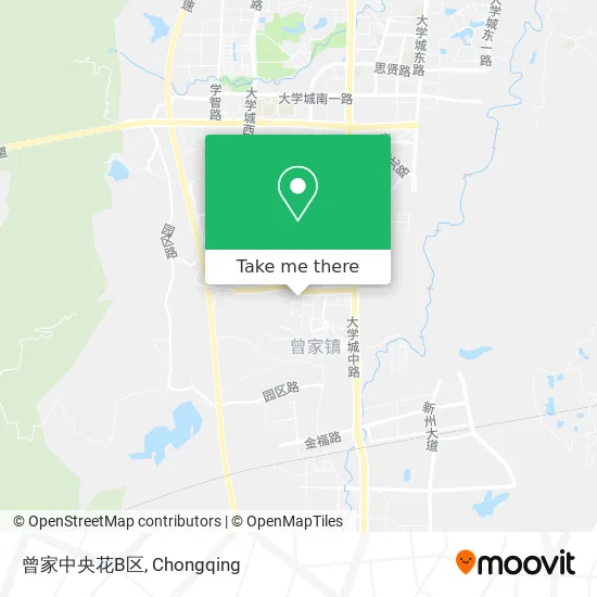 曾家中央花B区 map