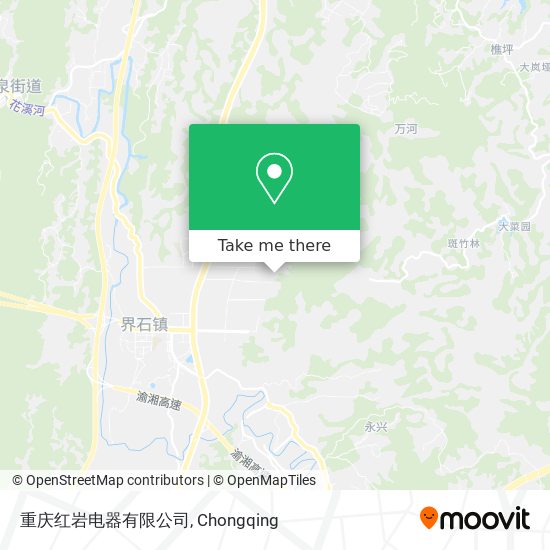 重庆红岩电器有限公司 map