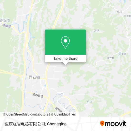 重庆红岩电器有限公司 map