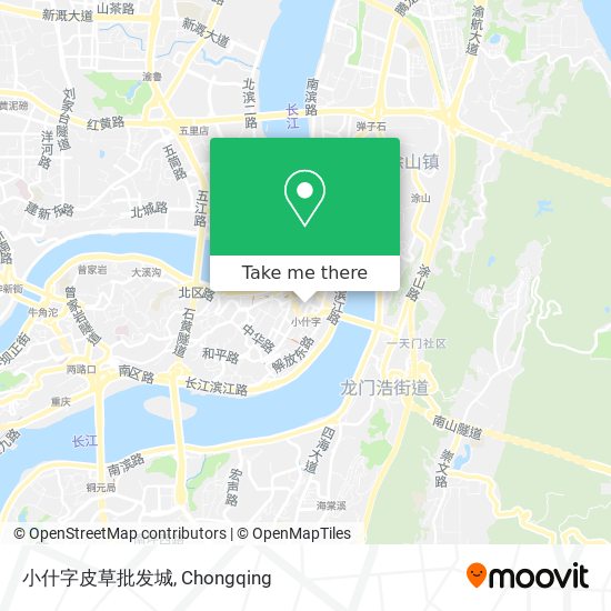 小什字皮草批发城 map