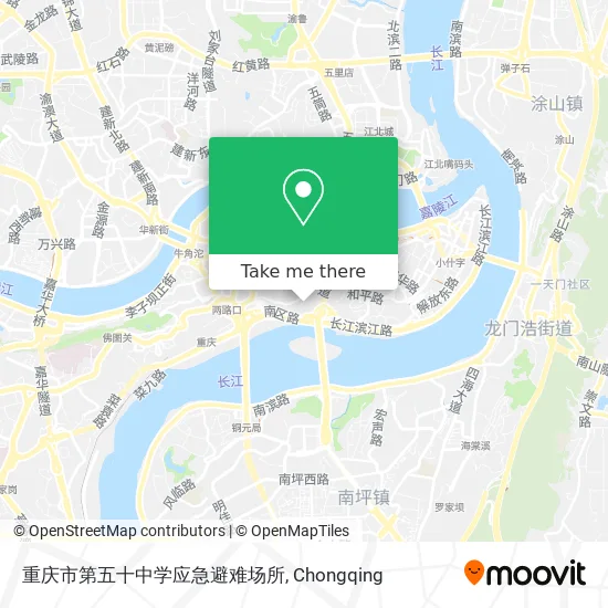 重庆市第五十中学应急避难场所 map