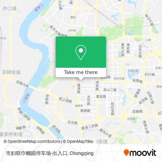 市妇联巾帼园停车场-出入口 map