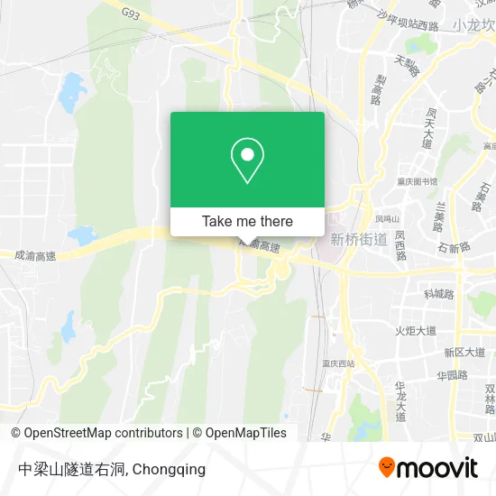 中梁山隧道右洞 map