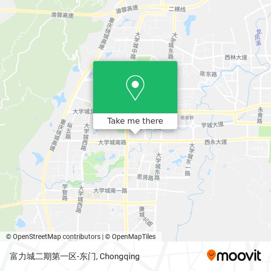 富力城二期第一区-东门 map