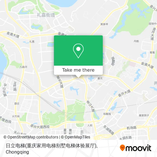 日立电梯(重庆家用电梯别墅电梯体验展厅) map
