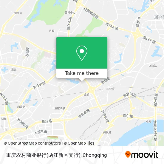 重庆农村商业银行(两江新区支行) map