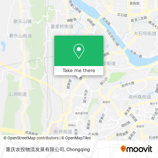 重庆农投物流发展有限公司 map