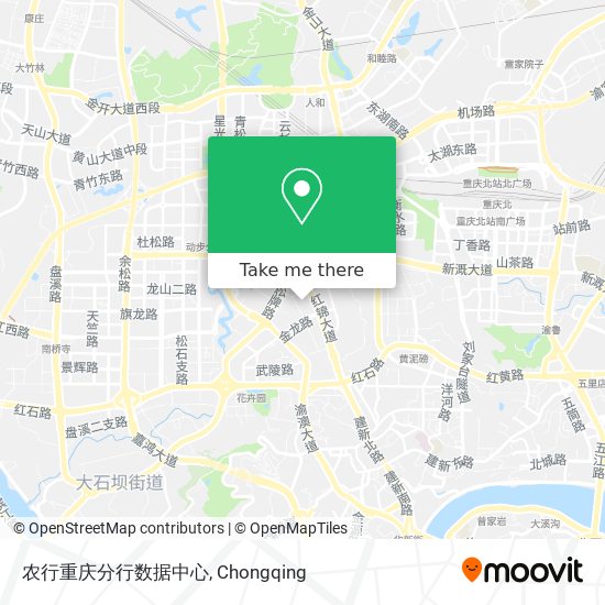 农行重庆分行数据中心 map