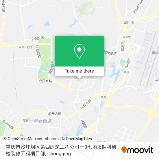 重庆市沙坪坝区第四建筑工程公司一0七地质队科研楼装修工程项目部 map