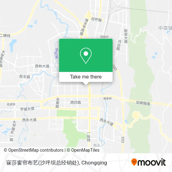 寐莎窗帘布艺(沙坪坝总经销处) map