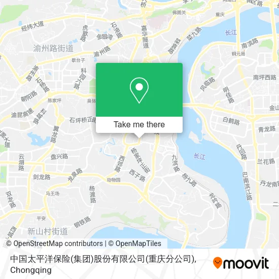 中国太平洋保险(集团)股份有限公司(重庆分公司) map