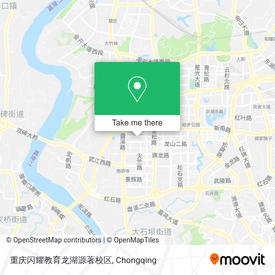 重庆闪耀教育龙湖源著校区 map