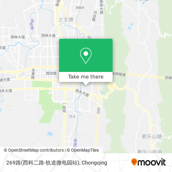 269路(西科二路-轨道微电园站) map