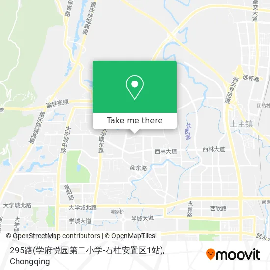 295路(学府悦园第二小学-石柱安置区1站) map